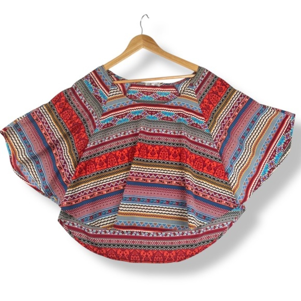 Charlotte Russe Southwestern Womens Size Small Colorful Boho Y2K Aztec Hippie
